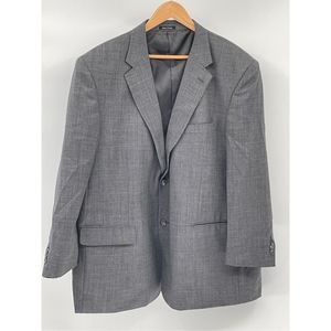 Cricketeer Suit Jacket Sport‎ Coat Blazer Men Size 50R Gray Wool